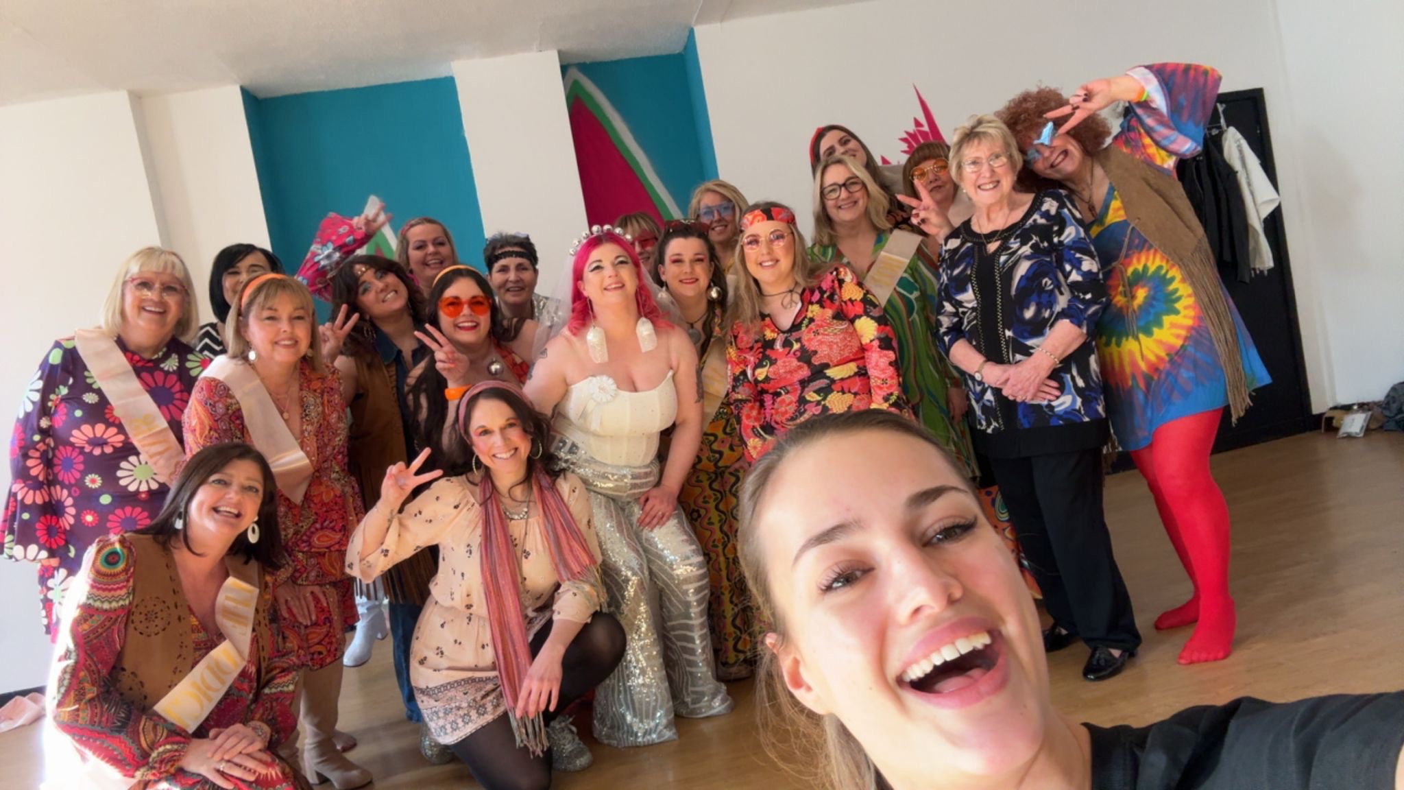ABBA disco hen party dance Birmingham studio