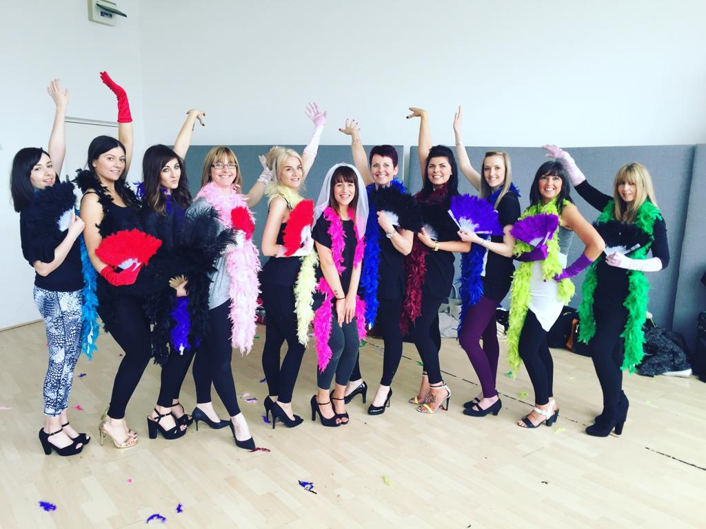 Burlesque hen party dance class Birmingham