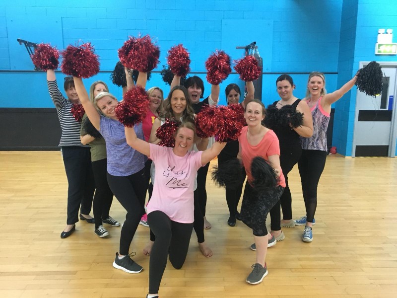 Cheerleading hen party dance class Birmingham