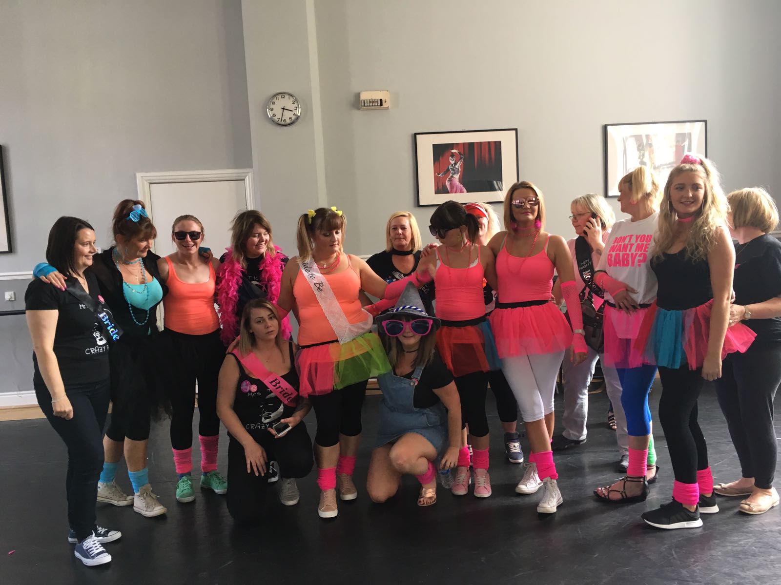 Country dance themed hen party Birmingham dance studio