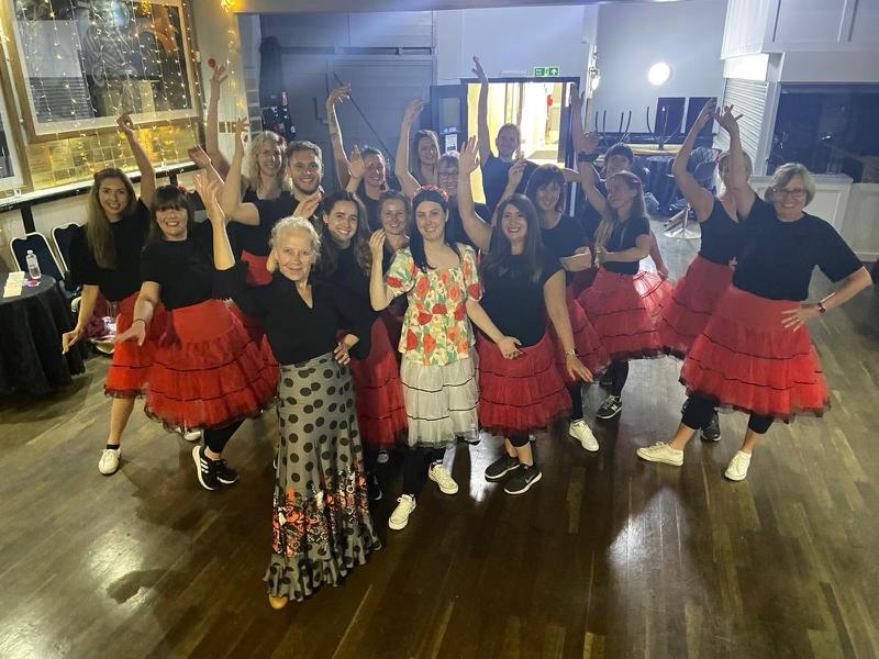 Flamenco themed hen party Birmingham dance studio