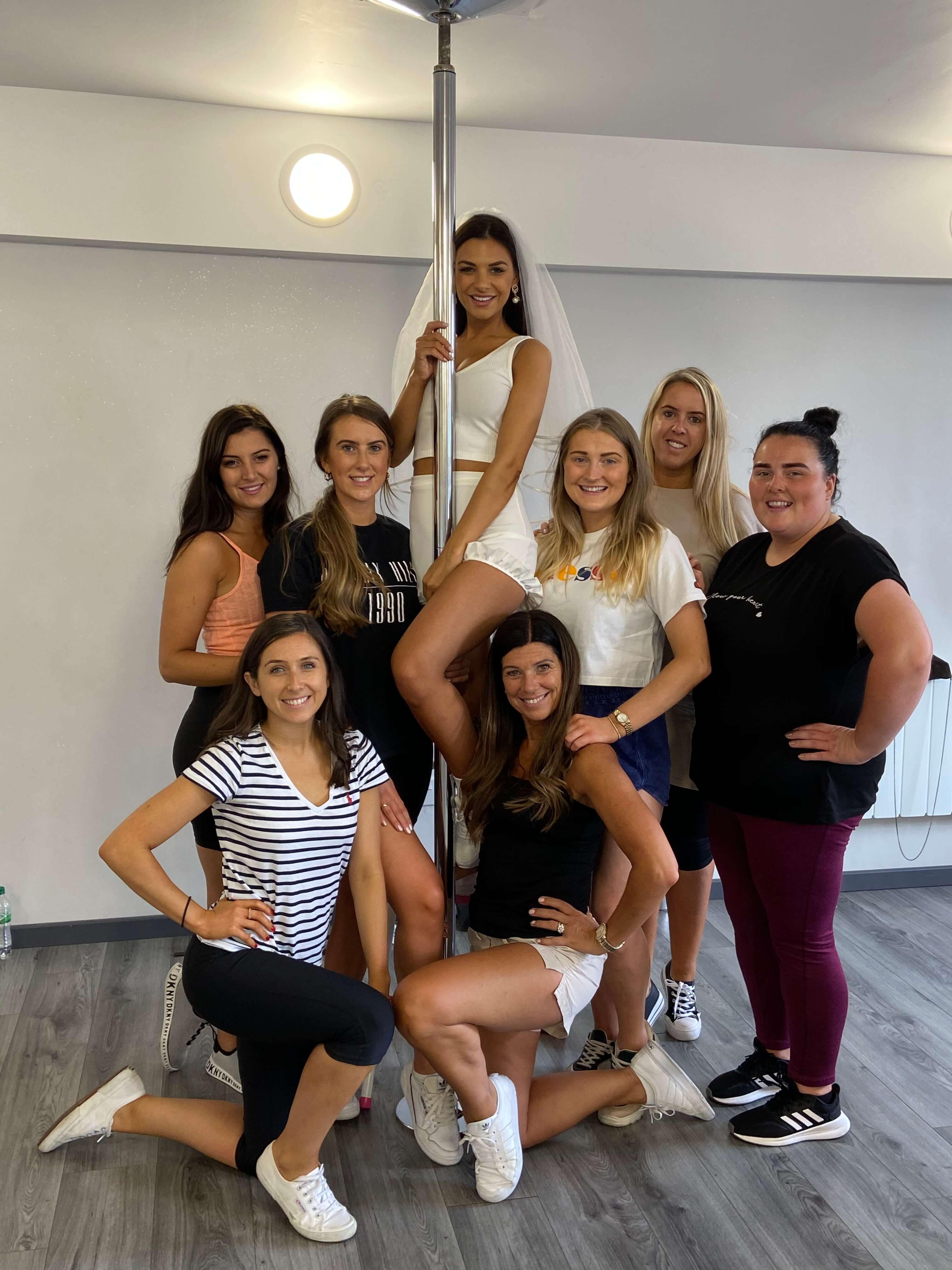 pole dancing hen party Birmingham fitness studio