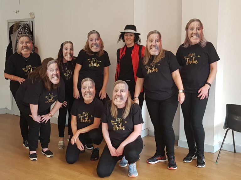 Thriller hen party dance experience Birmingham group celebration